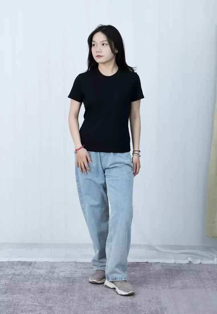 LGS - Kaos Wanita - Lengan Pendek - Motif Polos - Color Series - LTS.001