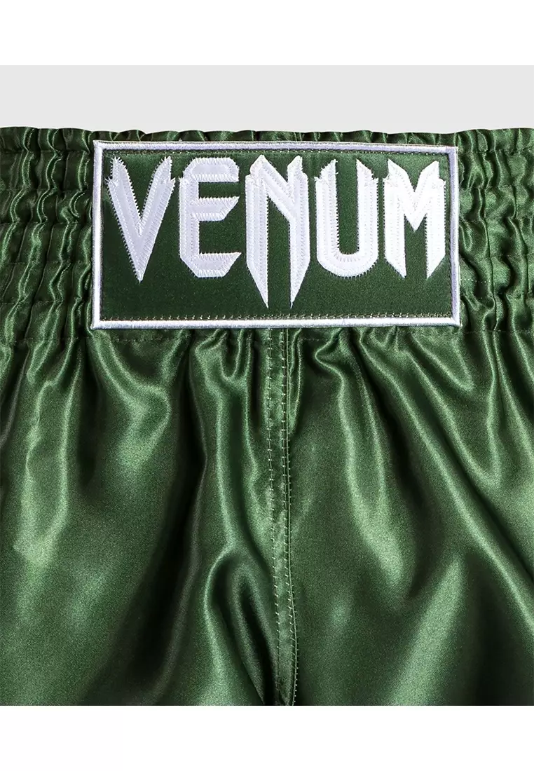 Venum Classic Muay Thai Shorts - Khaki/White