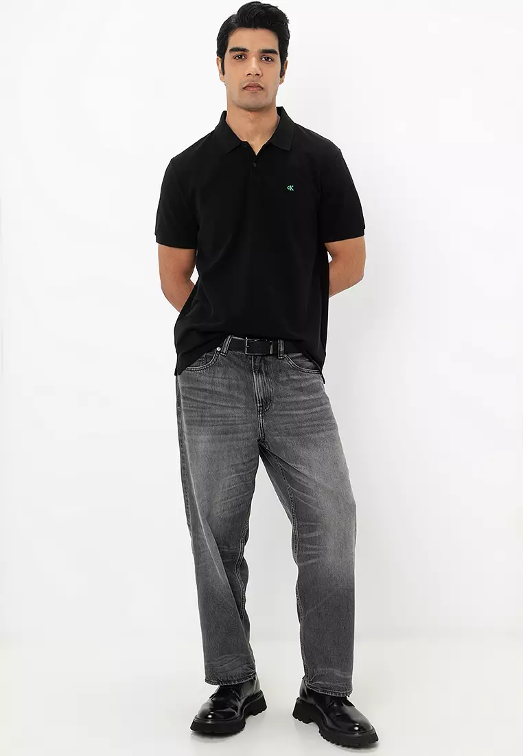 Monogram Pique Polo Shirt - Calvin Klein Jeans