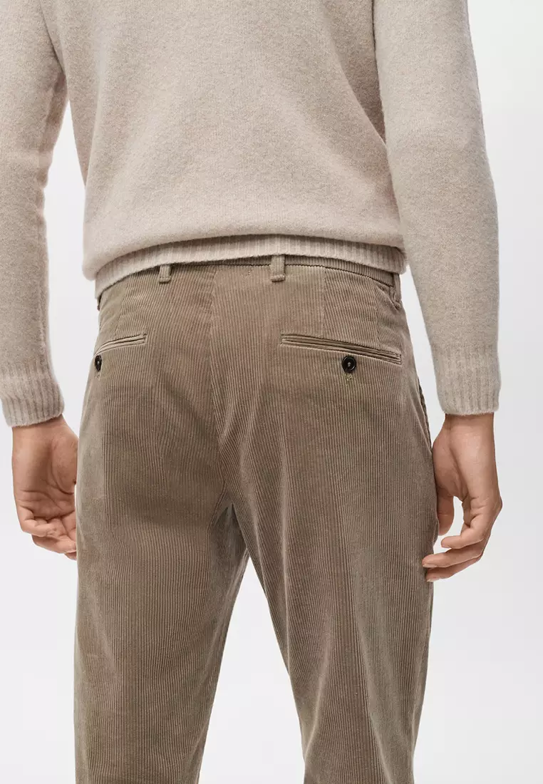 Corduroy Slim-Fit Trousers