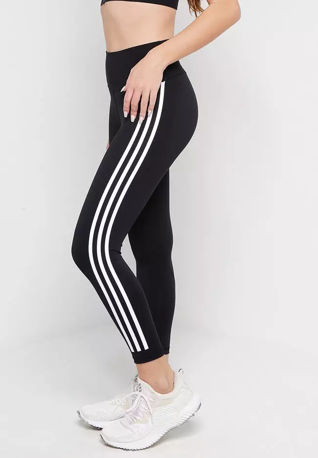 adidas Girls' Stripe Jogger 7/8 Tights