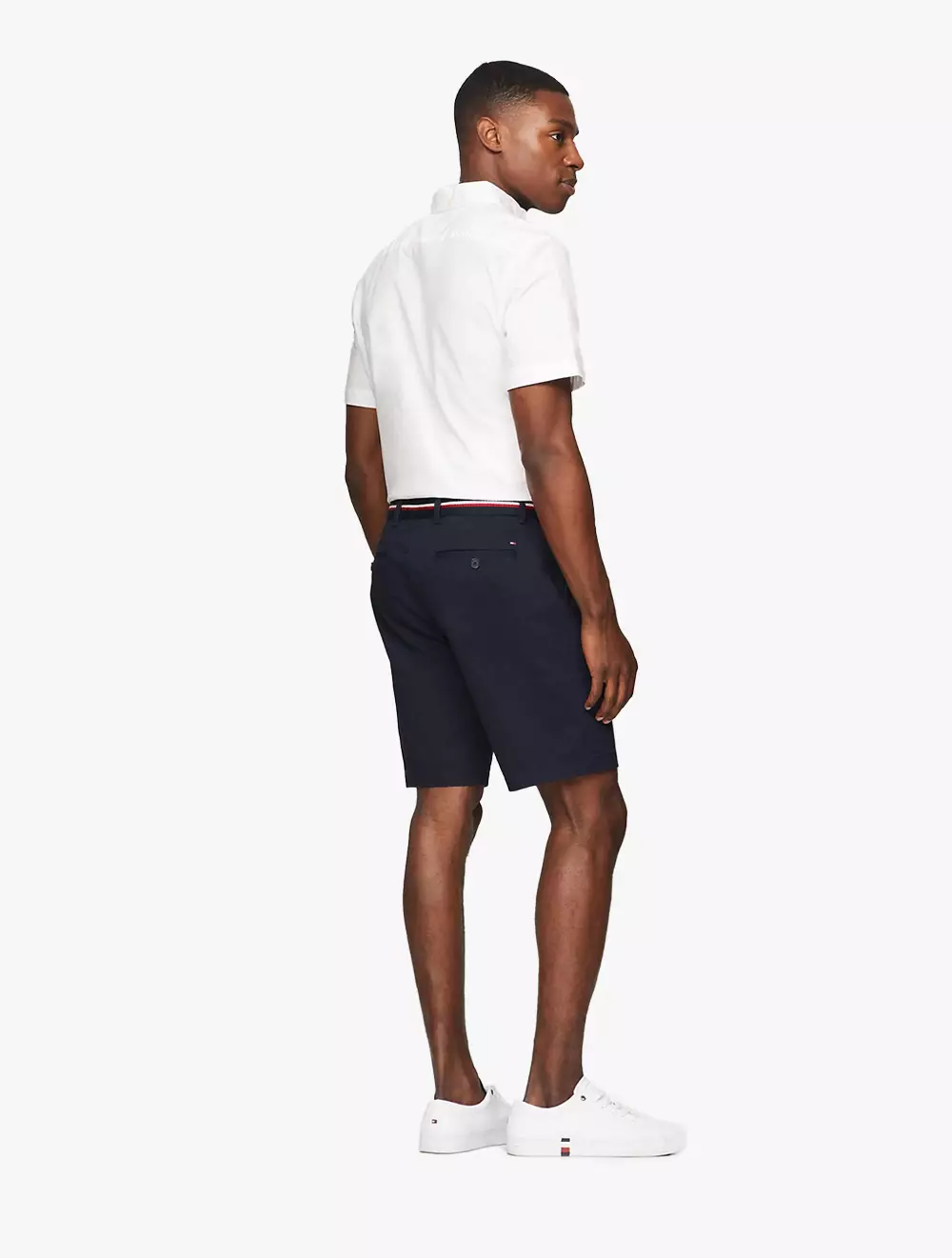 TOMMY HILFIGER - Belted Twill 9" Club Short - Navy - Navy
