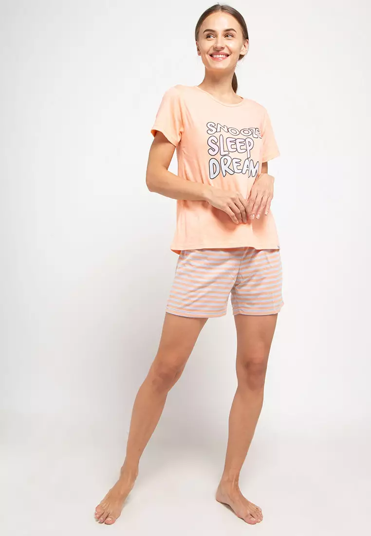 Pyjama Pijama Short Sleeve Short Pants Sleepwear