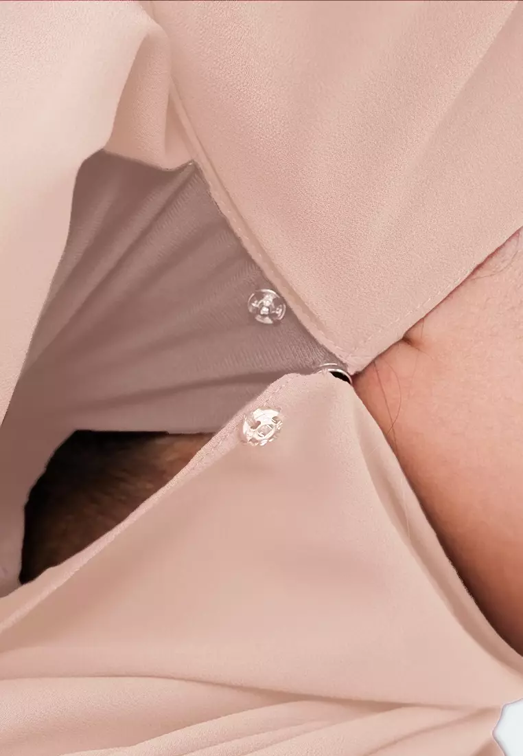 HIJAB INSTAN ELENA - PEACH CREAM