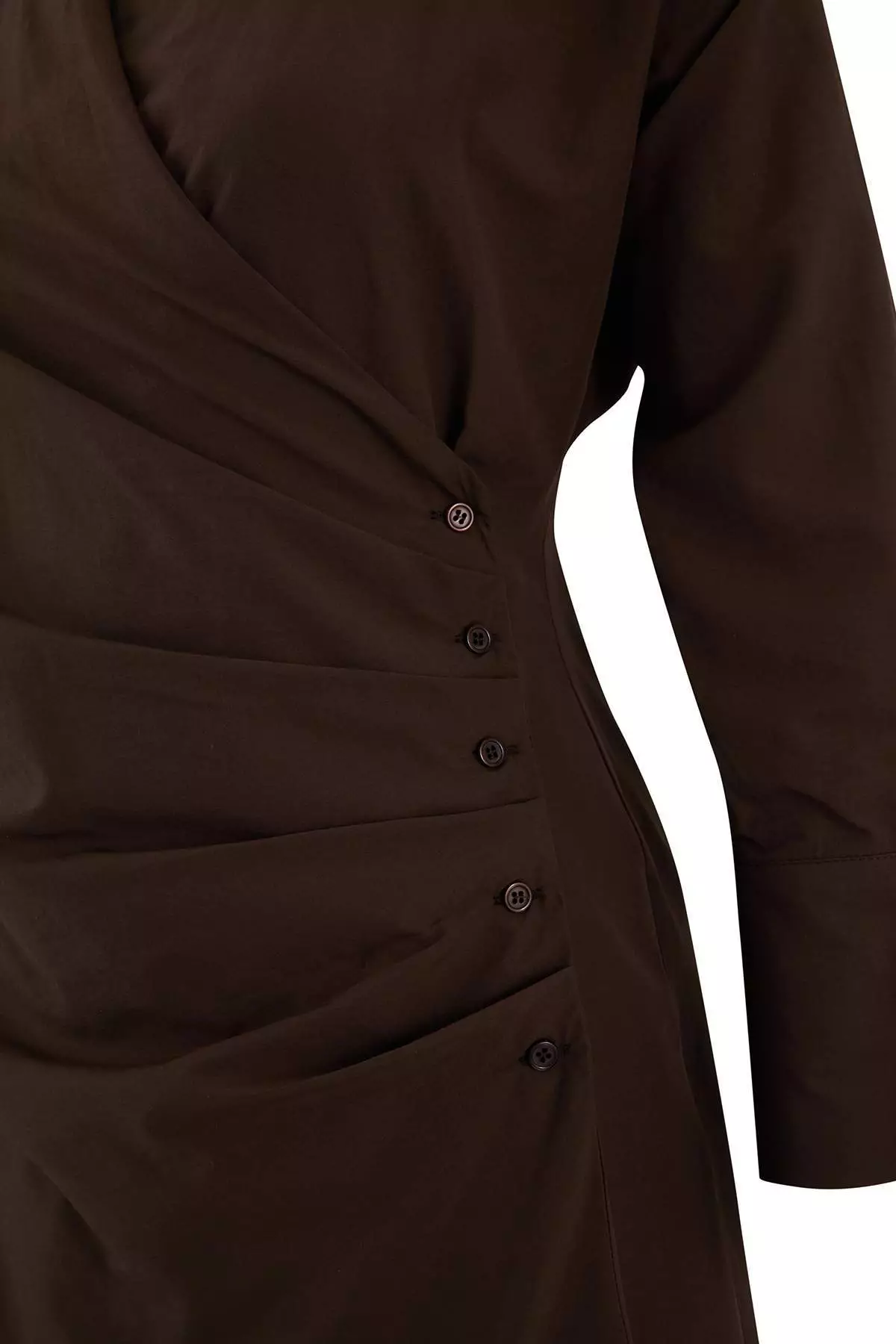 Buy Trendyol Brown Mini Woven Plus Size Shirt Dress Tbbss26Ah00079 Online |  ZALORA Malaysia
