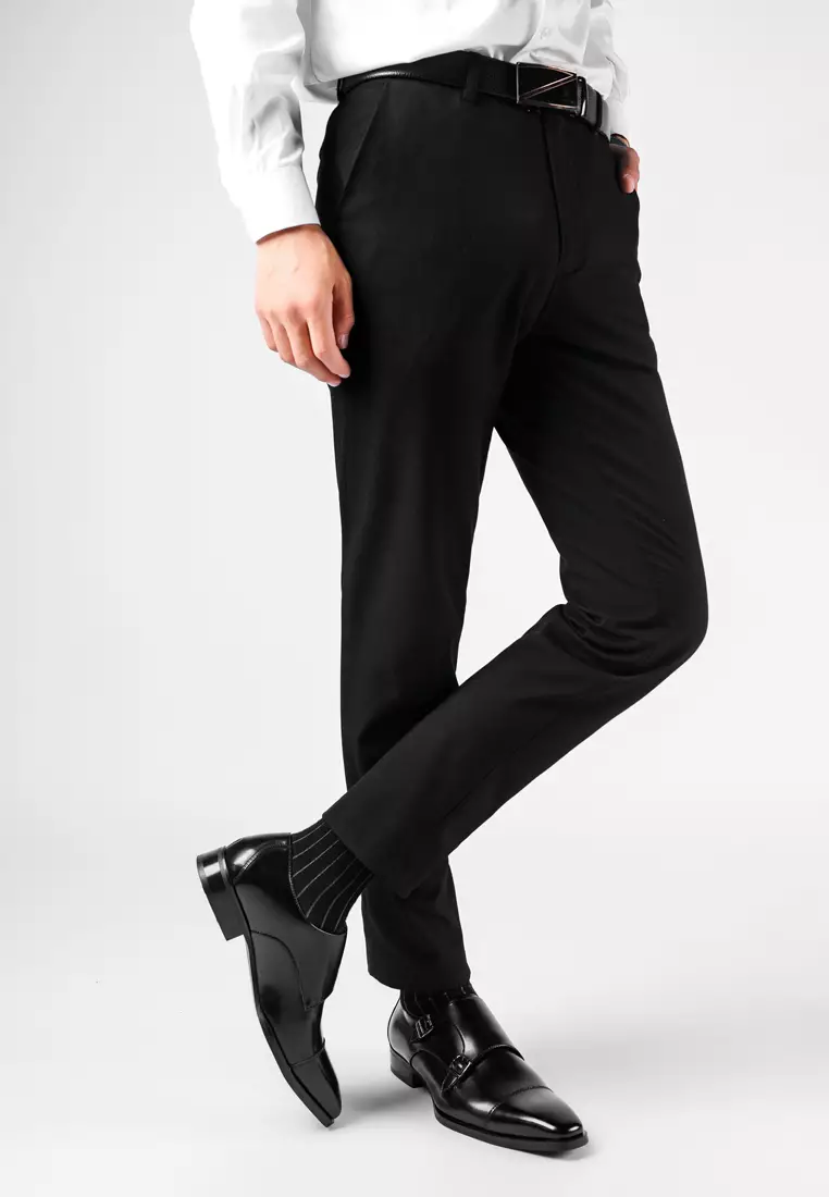 Leather Monk Strap Shoes MK5009-2