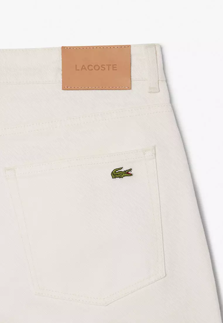 Straight Fit Denim Bermuda Shorts