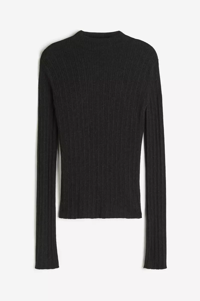 Rib-knit top
