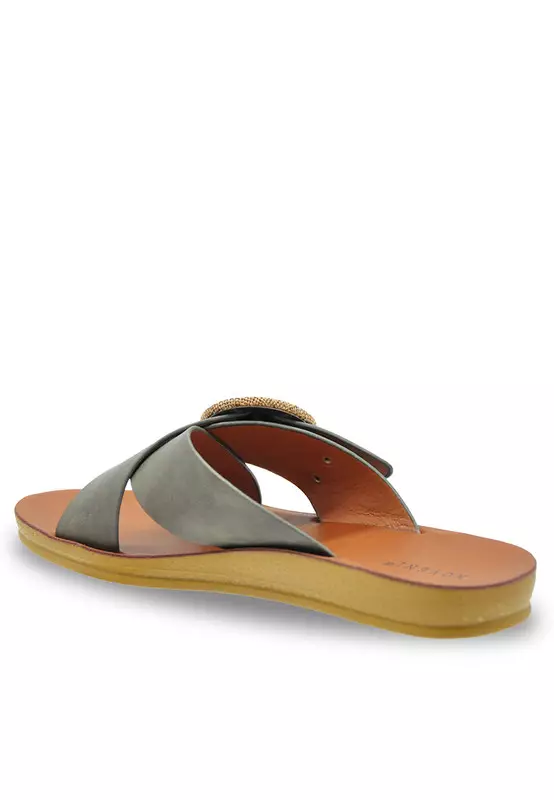 Faux Leather Casual Sandals