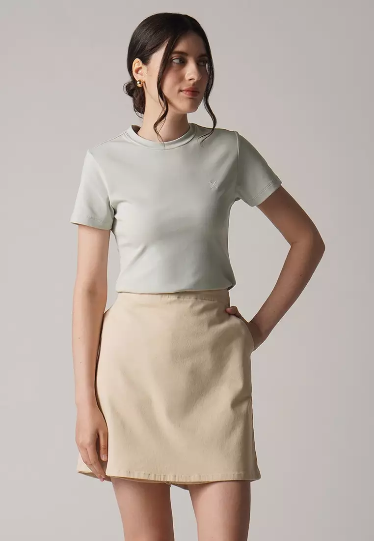 Soft Rib Crew Neck T-Shirt