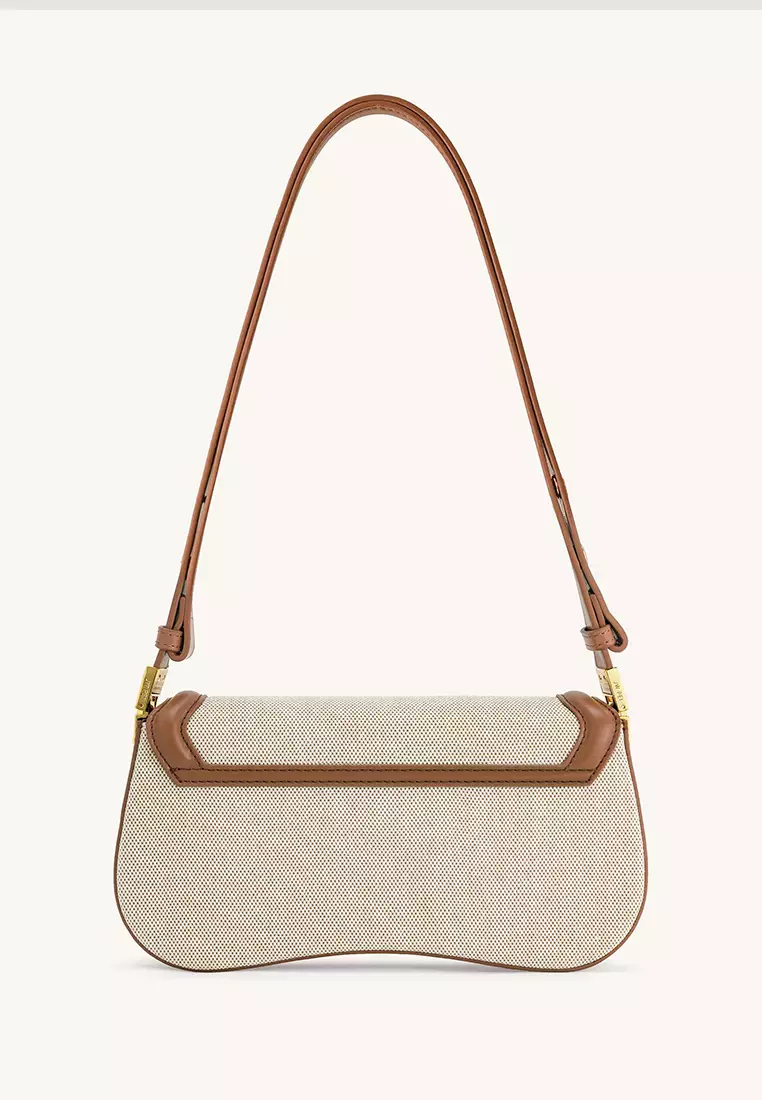 Joy Shoulder Bag - Brown Canvas