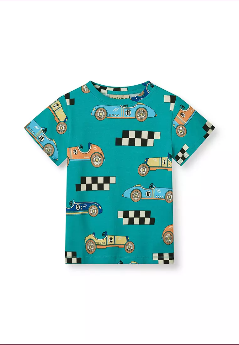 T-shirt with race cars
