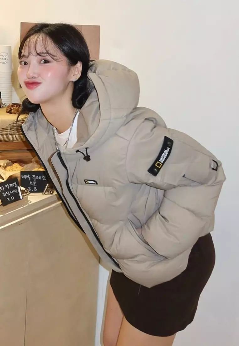 Women's GOLDEN MOLE Cropped Hooded Down Jacket