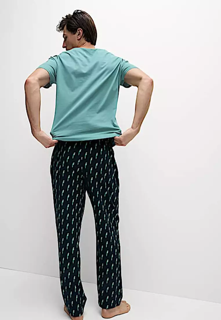 Pure Cotton Parrot Print Pyjama Set