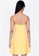 ZALORA BASICS yellow Straight Neck Cami Dress 8C5DCAA25D752FGS_2