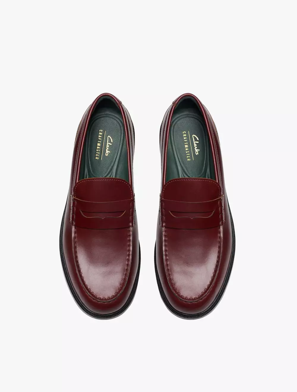 Clarks CraftJames Lo Wine Leather