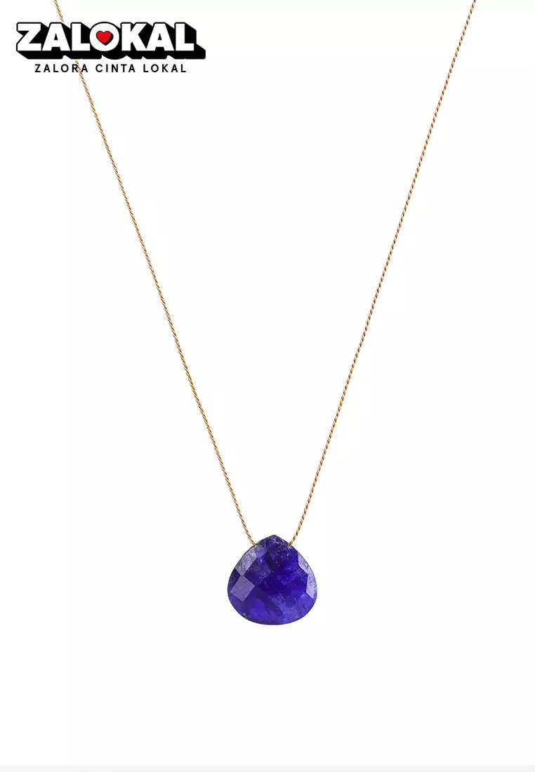 Kalung Tali Gemstone September Sapphire