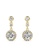 Her Jewellery gold Dangling Kreis Earrings (Yellow Gold) - Made with premium grade crystals from Austria 0A097AC3A9D600GS_2