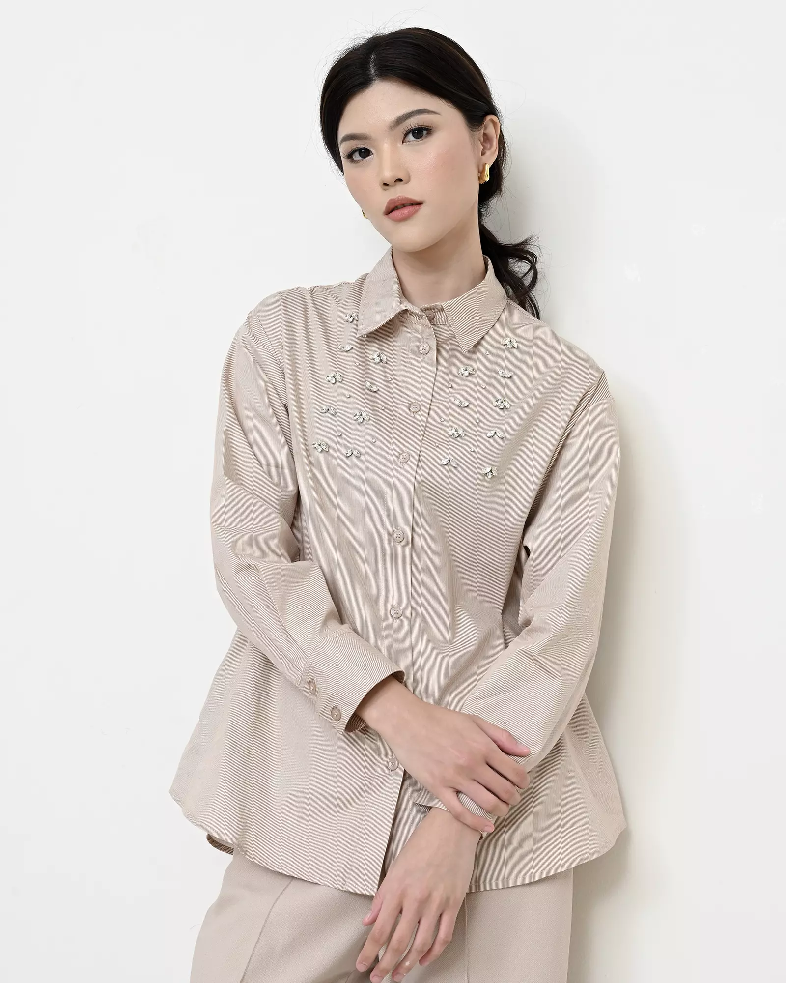 Geulis.id CORDIE SHIRT - Khaki