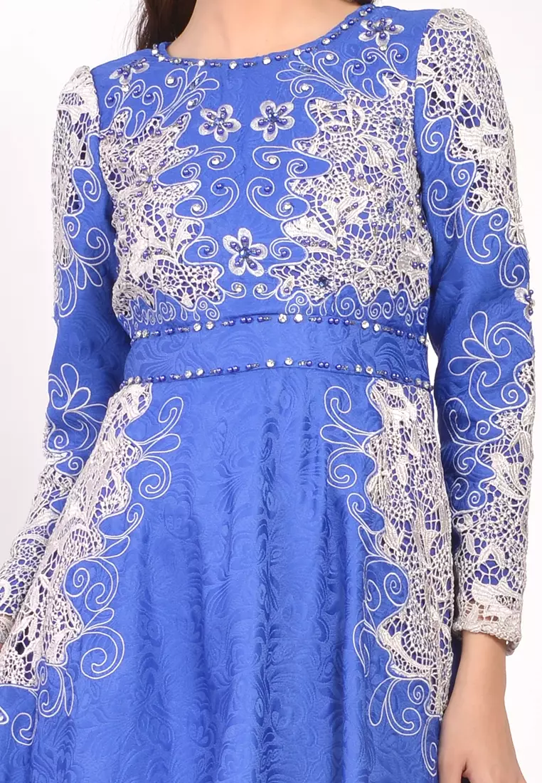 Chamoniq Gamis Brokat Jacquard