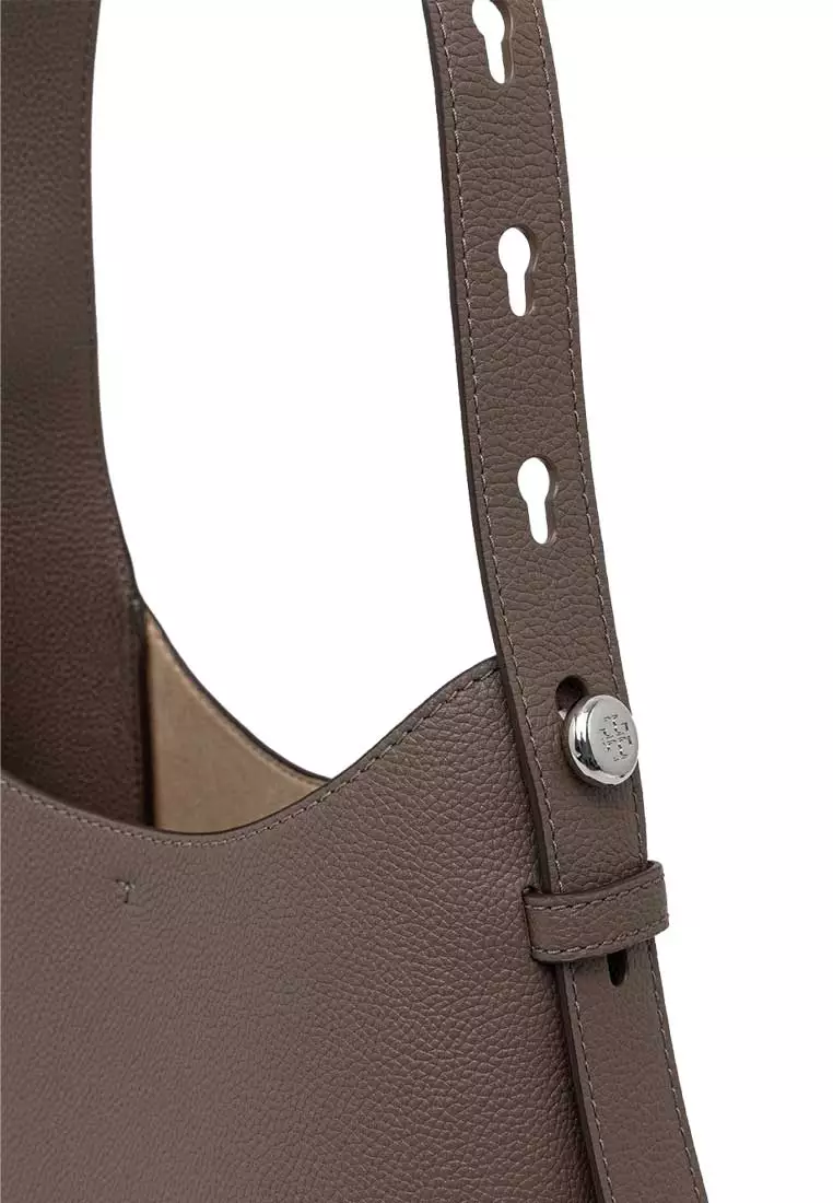 Small Romy Hobo Shoulder Bag Wild Mushroom 175172