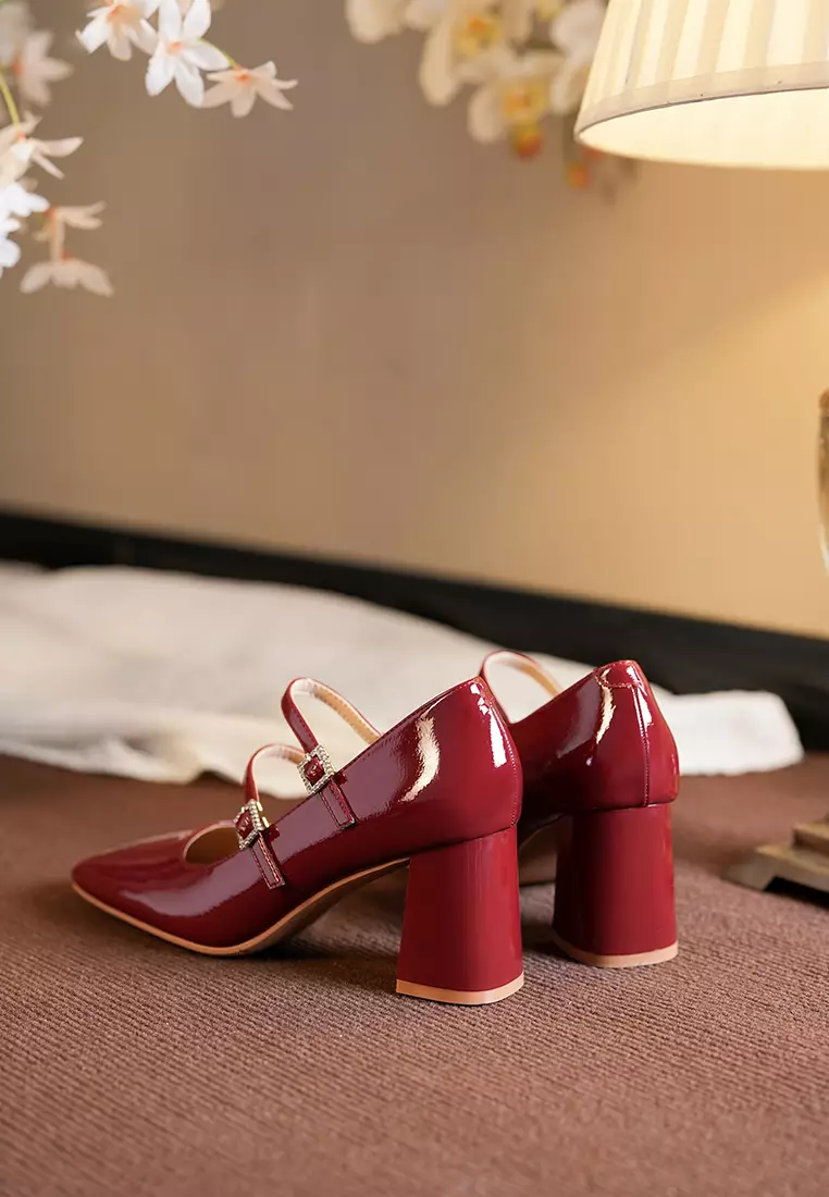 6CM Double Strap Mary Jane Shoes BY997-2
