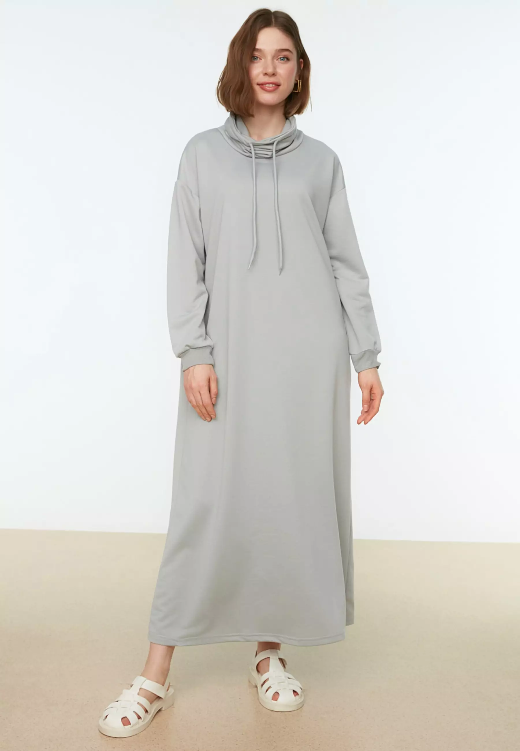 MODEST Drawcord Maxi Dress