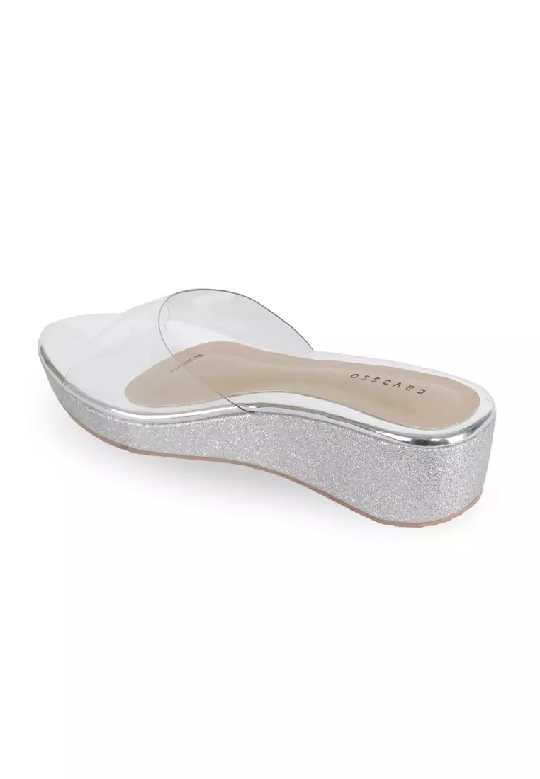 Cavasso Merina Wedges Silver