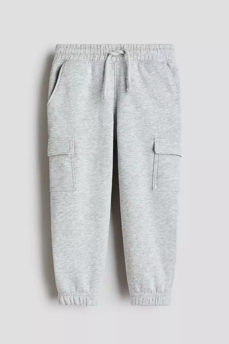Brushed-inside cargo joggers