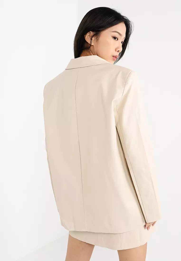 There She Goes PU Blazer