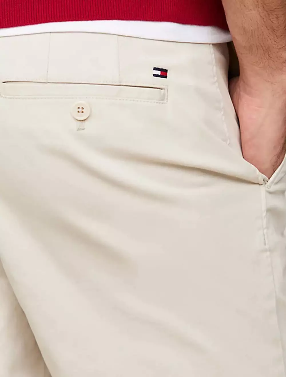 TOMMY HILFIGER - BROOKLYN 1985 COLLECTION CHINO SHORTS - STONE - STONE