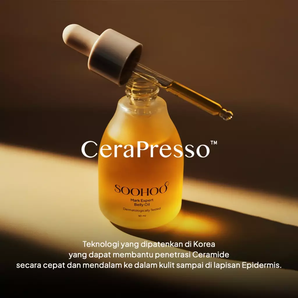 Soohoo Vegan Truffle Mark Expert Belly Oil - Minyak Penghilang Stretch Mark Ibu Hamil dan Menyusui