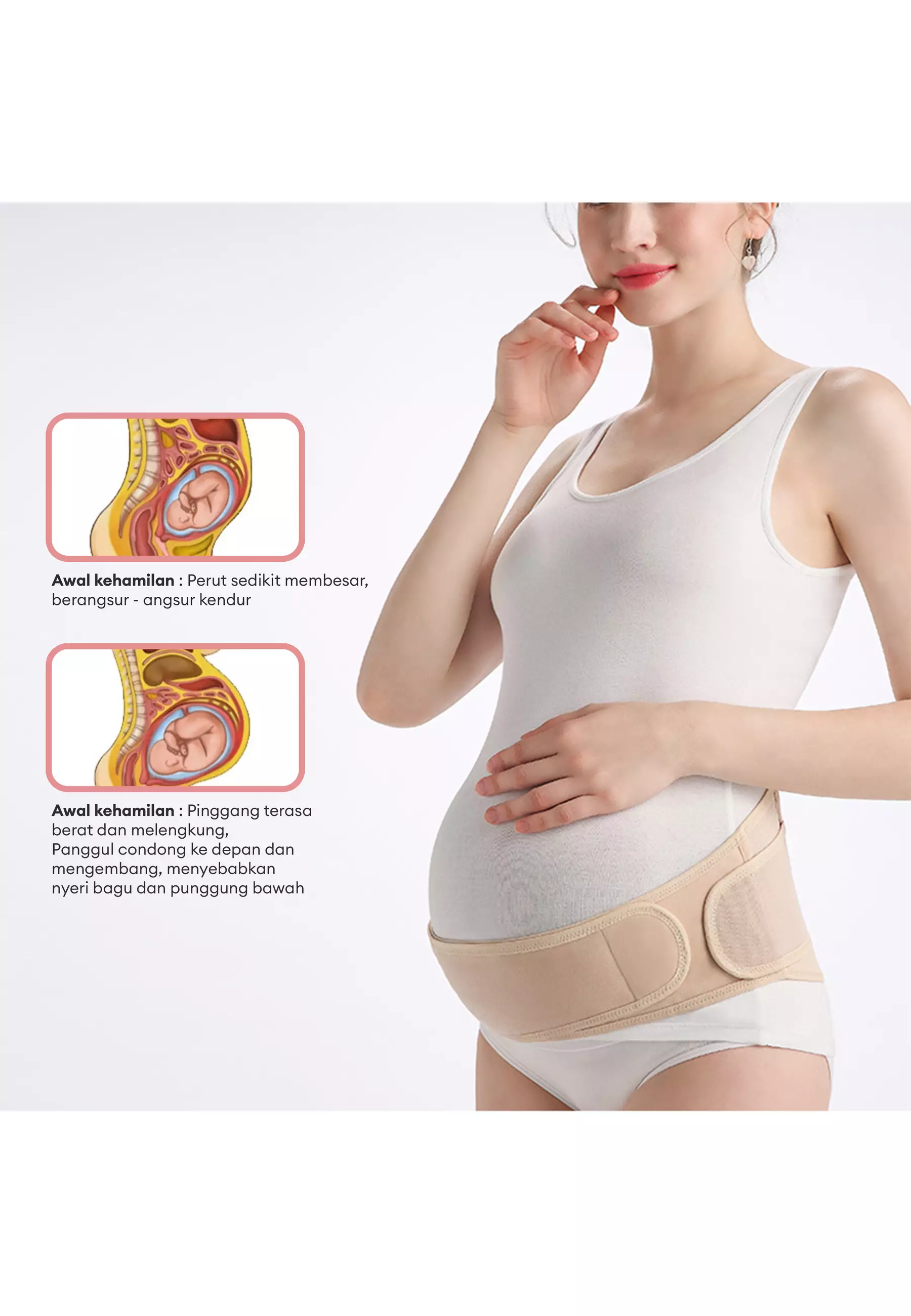 WIMIU Maternity Belt Korset Hamil Pregnancy Belt Wanita Korset Penyangga Perut Ibu Hamil Support Belt Korset Hamil 419