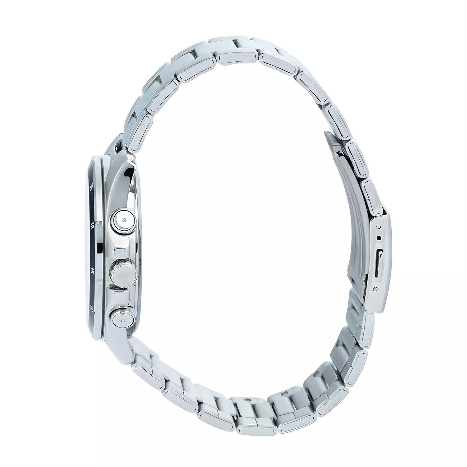 Casio Chronograph MTP-1374D-2A3V Jam Tangan Analog Pria - Blue Dial - Silver Stainless Steel Band