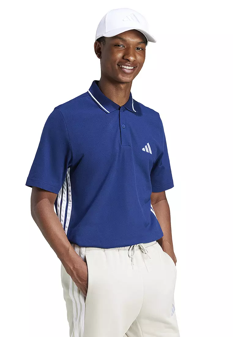 Essentials 3-Stripes Piqué Polo Shirt