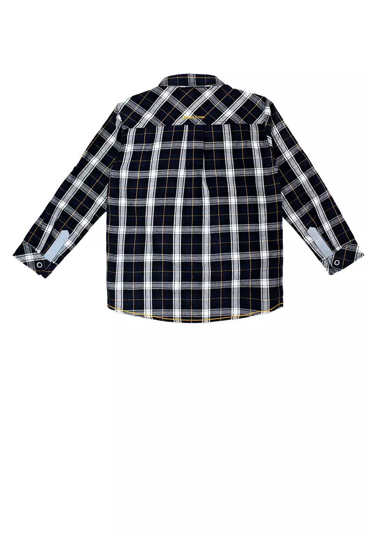 Shirt/ Kemeja Anak Laki Navy/ Rodeo Junior Checked Shirt
