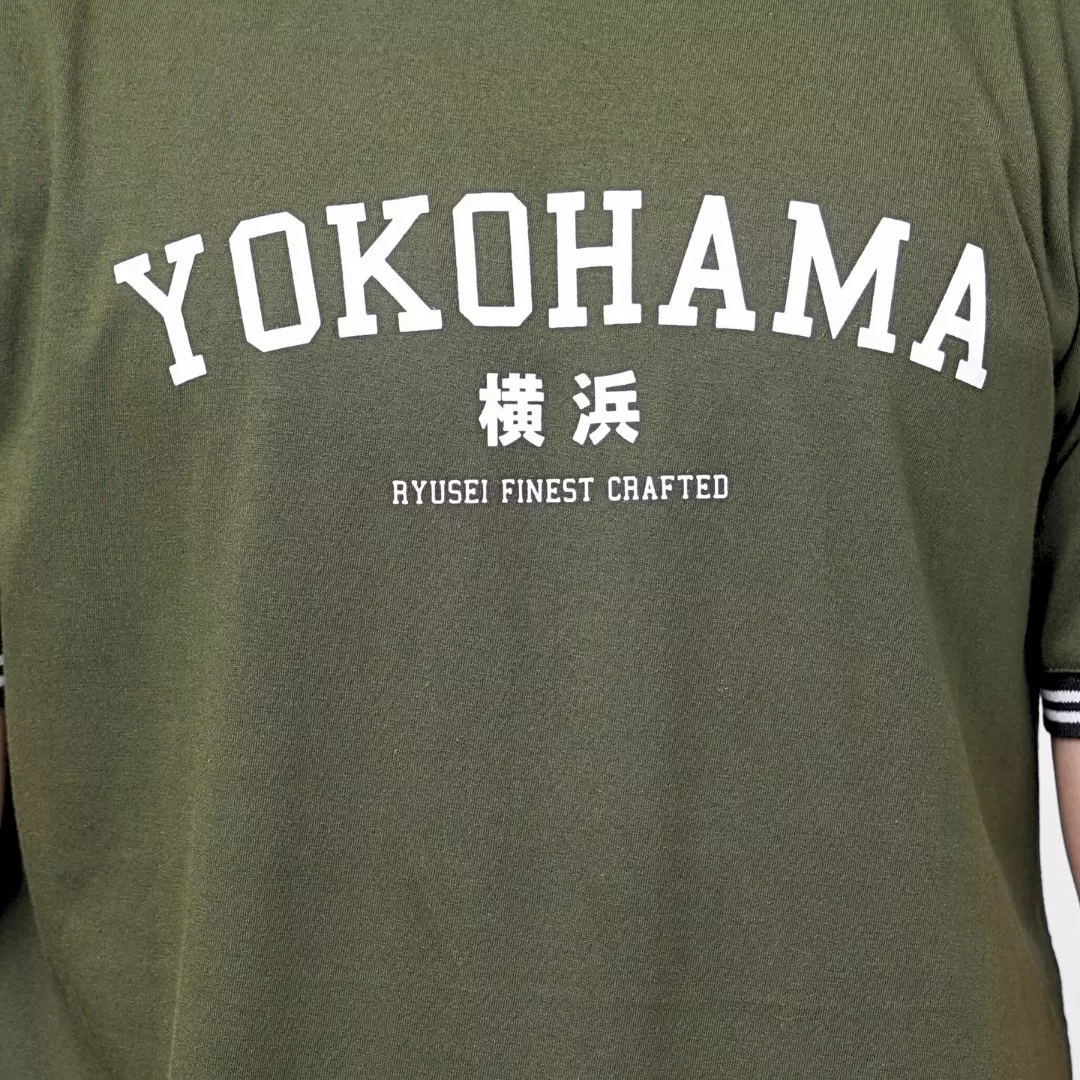 Ryusei Kaos Pria Yokohama Olive