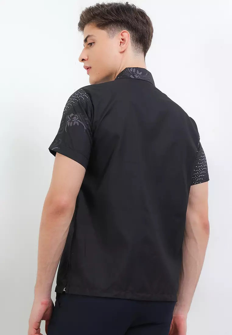 Whonosari Kemeja Batik Exclusive Premium Pria Casual Modern Lengan Pendek