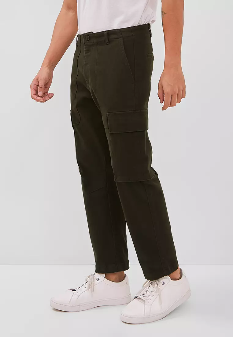 Jual Edwin Jeans NICHOL OLIVE Celana Cargo Pria Baggy Fit Bottom