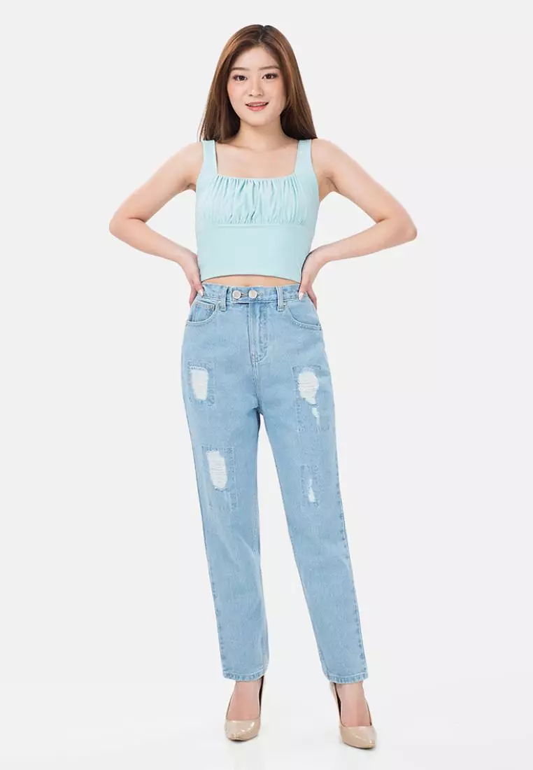 Ripped Boyfriend Jeans (Hijab Friendly)