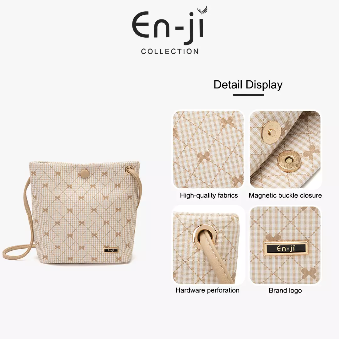 En-ji Yumei Slingbag Wanita Warna Cream