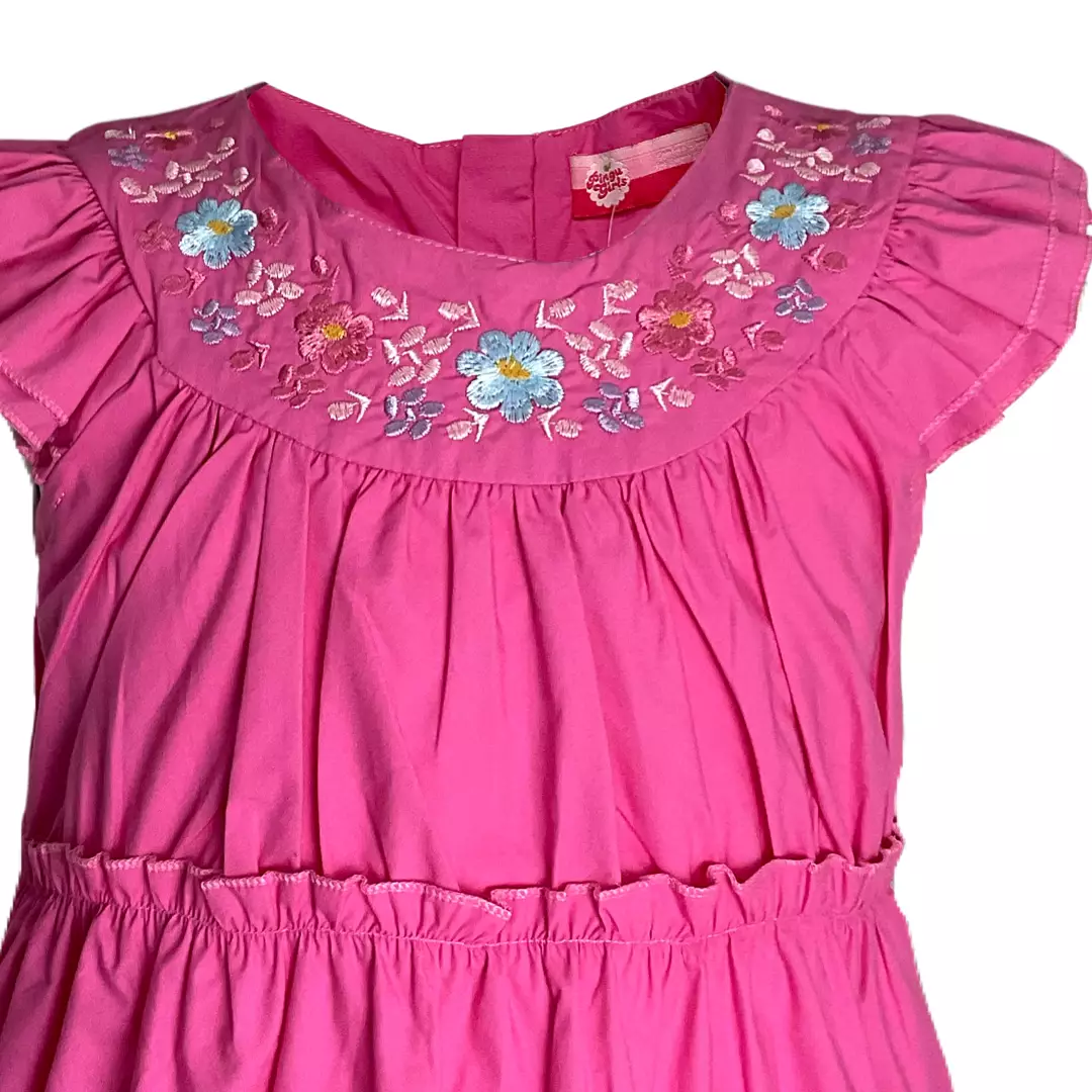 Pingu Long Dress Anak Perempuan Polos Pink 91002428