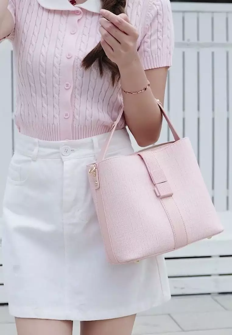 Women's Top Handle Bag / Sling Bag / Crossbody Bag / Shoulder Bag - Pink