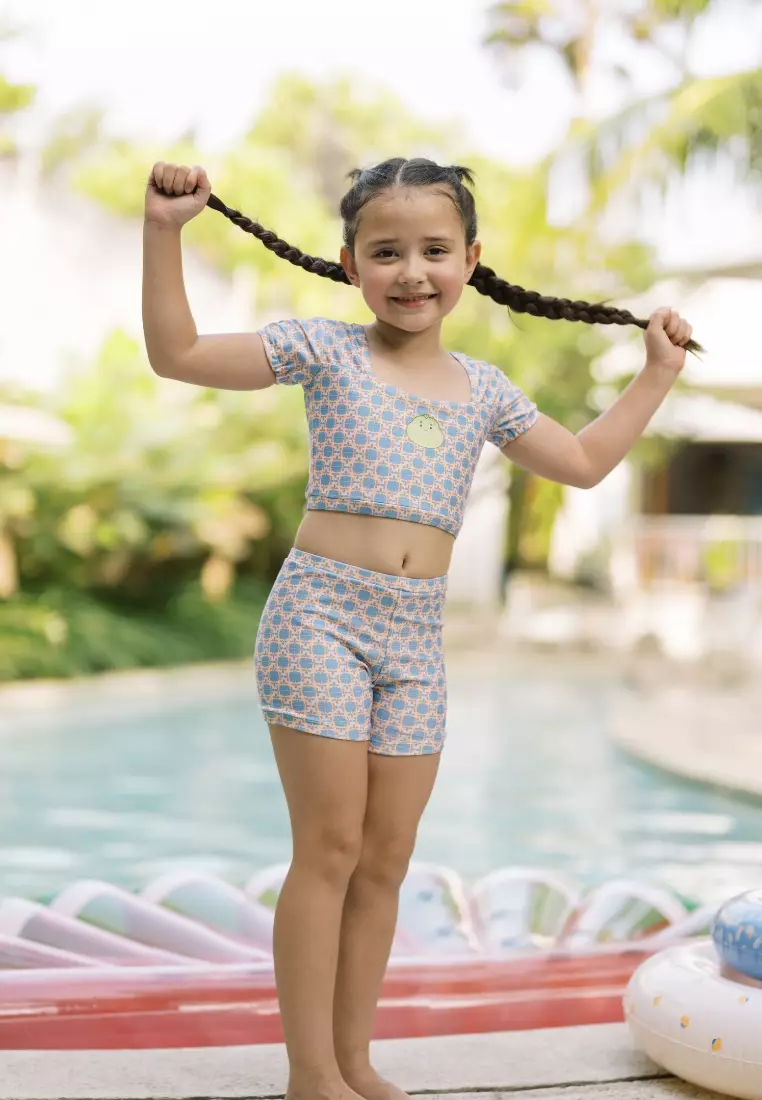 LEEVIERRAKIDS X OVERTEE - Caterpie Crop Two Piece Set