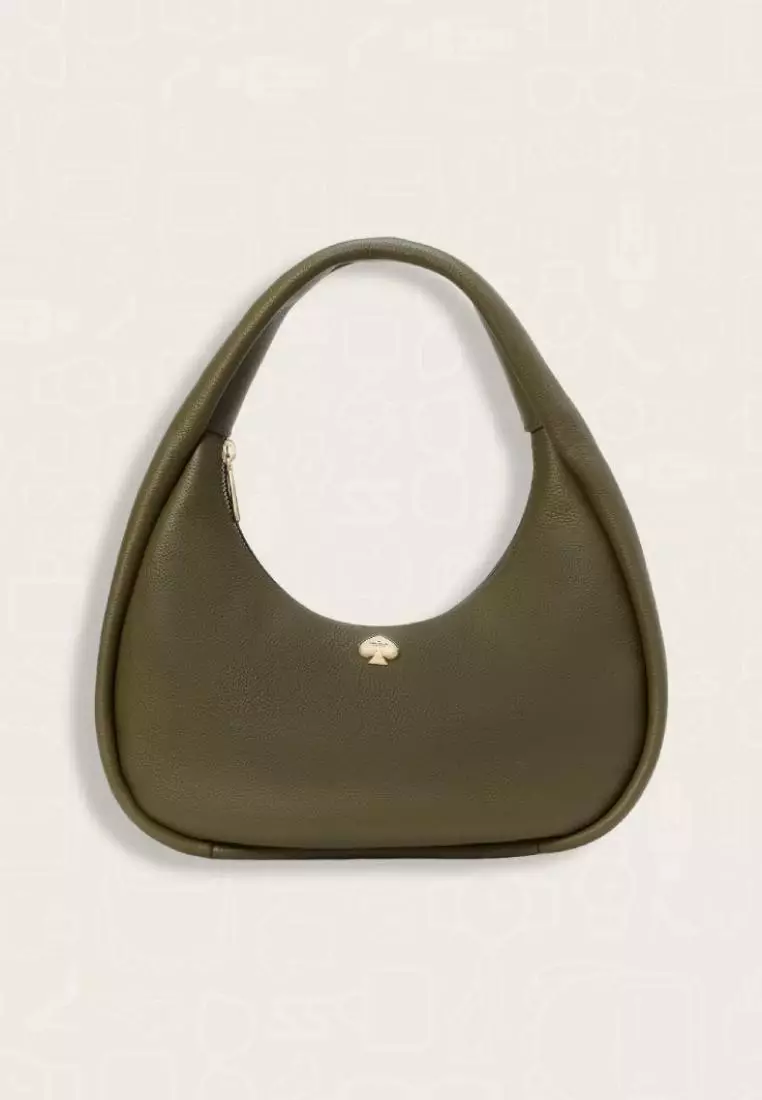 Kate Spade Kayla Large Crescent Shoulder Bag Seaweed