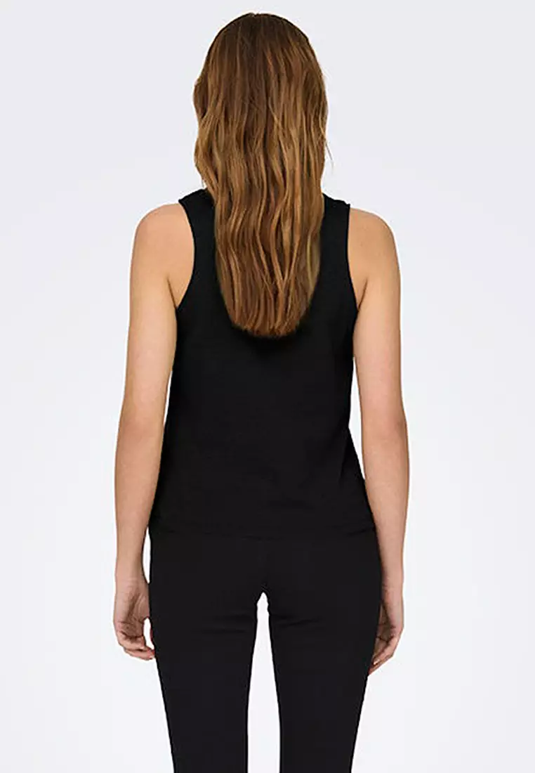 Sleeveless Knot Jersey Tank Top