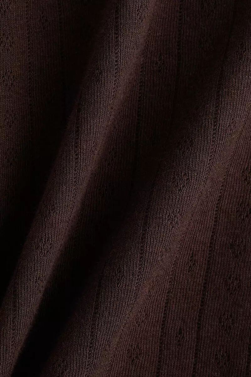 Pointelle jersey top