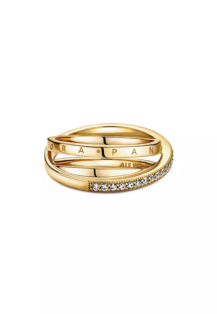 Pandora crossover outlet pave ring
