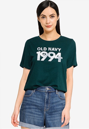Old Navy green Logo Short Sleeves Tee 39FBFAA92DC318GS_1
