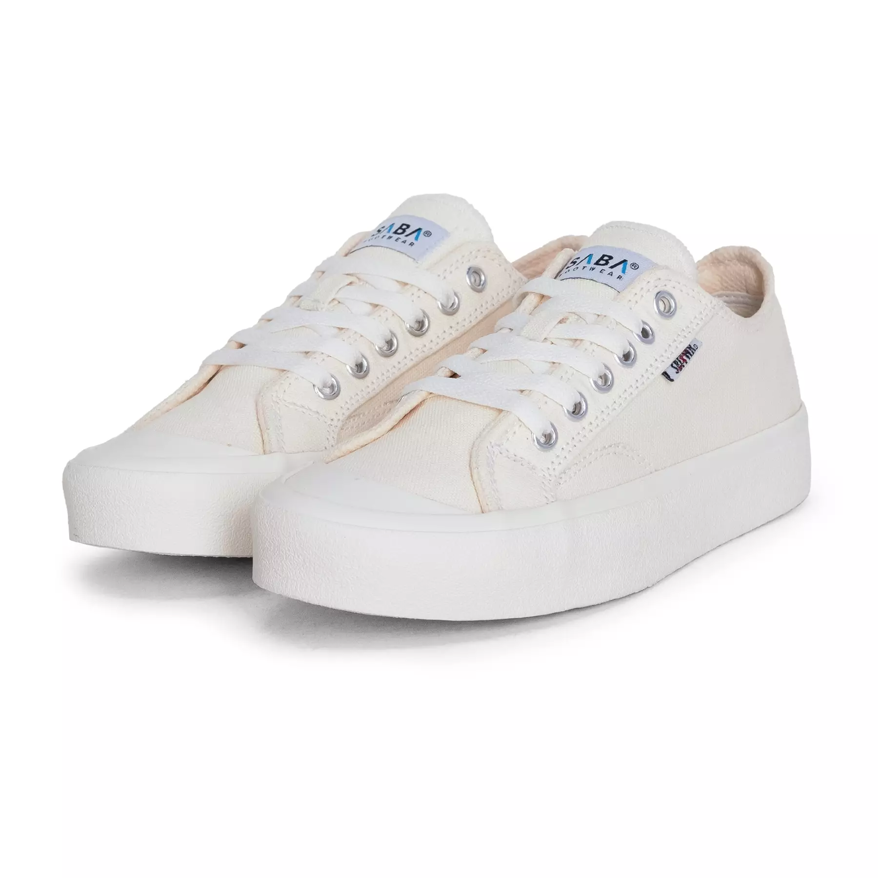 SABA Basic Krem - Sepatu Sneakers Casual Pria Wanita